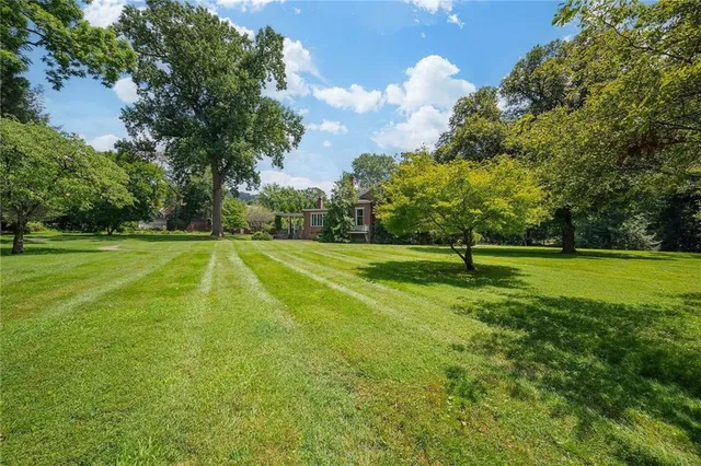 a view of a volley ball court