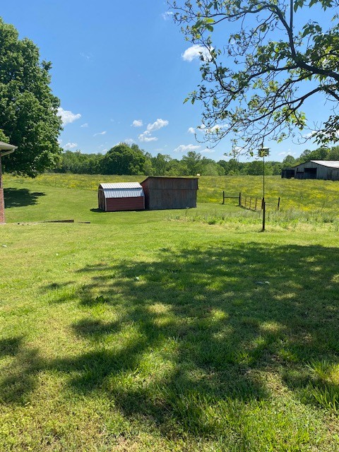 54 Purcell Road Leoma, TN 38468 - Photo 23 of 29 a backyard of a house with a yard and lake view