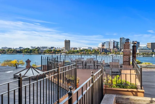 a view of a city from a balcony
