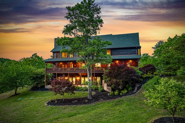 a view of a patio with wooden floor