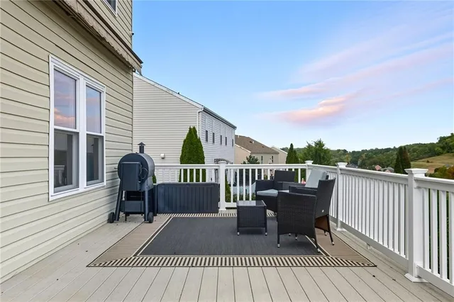 a view of a patio with couches and a table