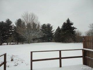 4533 West Lovejoy Road Byron, MI 48418 - Photo 2 of 5 Lovejoy backyard view