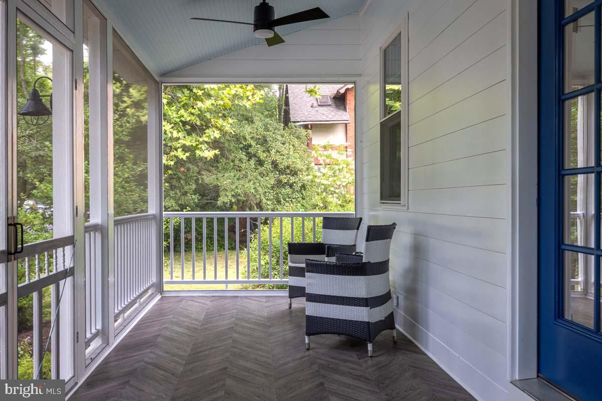 345 Park Avenue Swarthmore, PA 19081 - Photo 5 of 39 Large front screen porch with ceiling fans