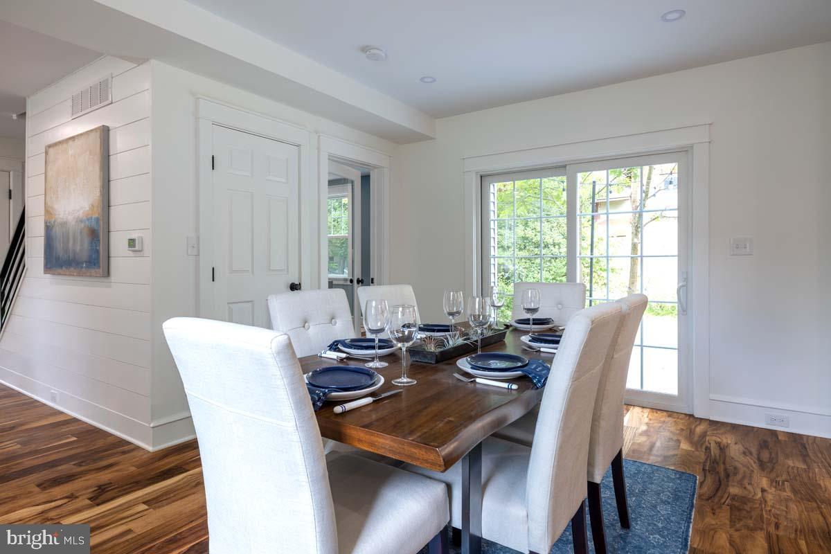 345 Park Avenue Swarthmore, PA 19081 - Photo 10 of 39 Dining room with doors to office and deck