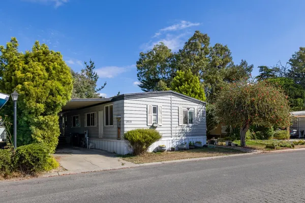 front view of a house with a street
