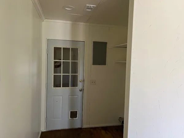 a view of front door