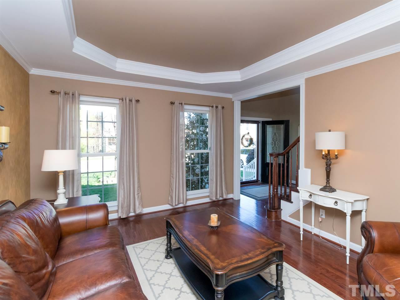 5944 Jones Farm Road Wake Forest, NC 27587 - Photo 5 of 25 Trey Ceiling & Crown Molding in the Formal Living Room