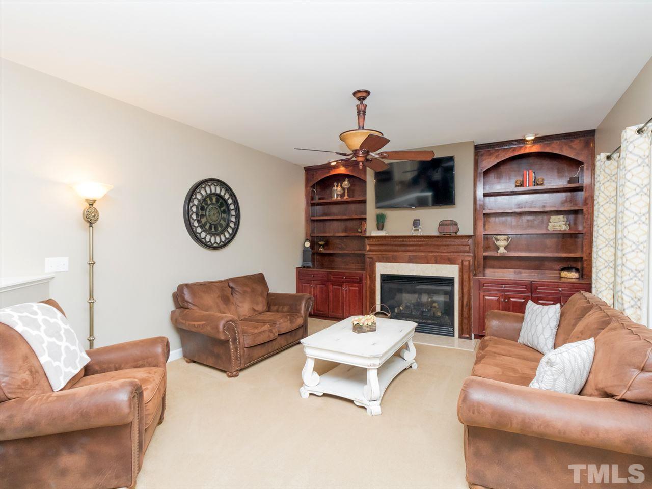 5944 Jones Farm Road Wake Forest, NC 27587 - Photo 9 of 25 Built In Shelving and Speakers in Your Family Room