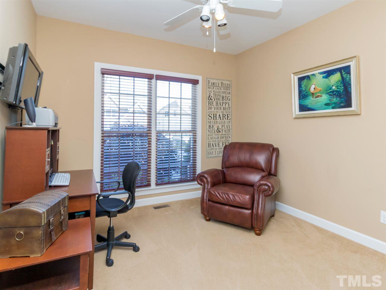 5944 Jones Farm Road Wake Forest, NC 27587 - Photo 10 of 25 This First Floor Bedroom or Home Office Has Direct Access to a Full Bathroom