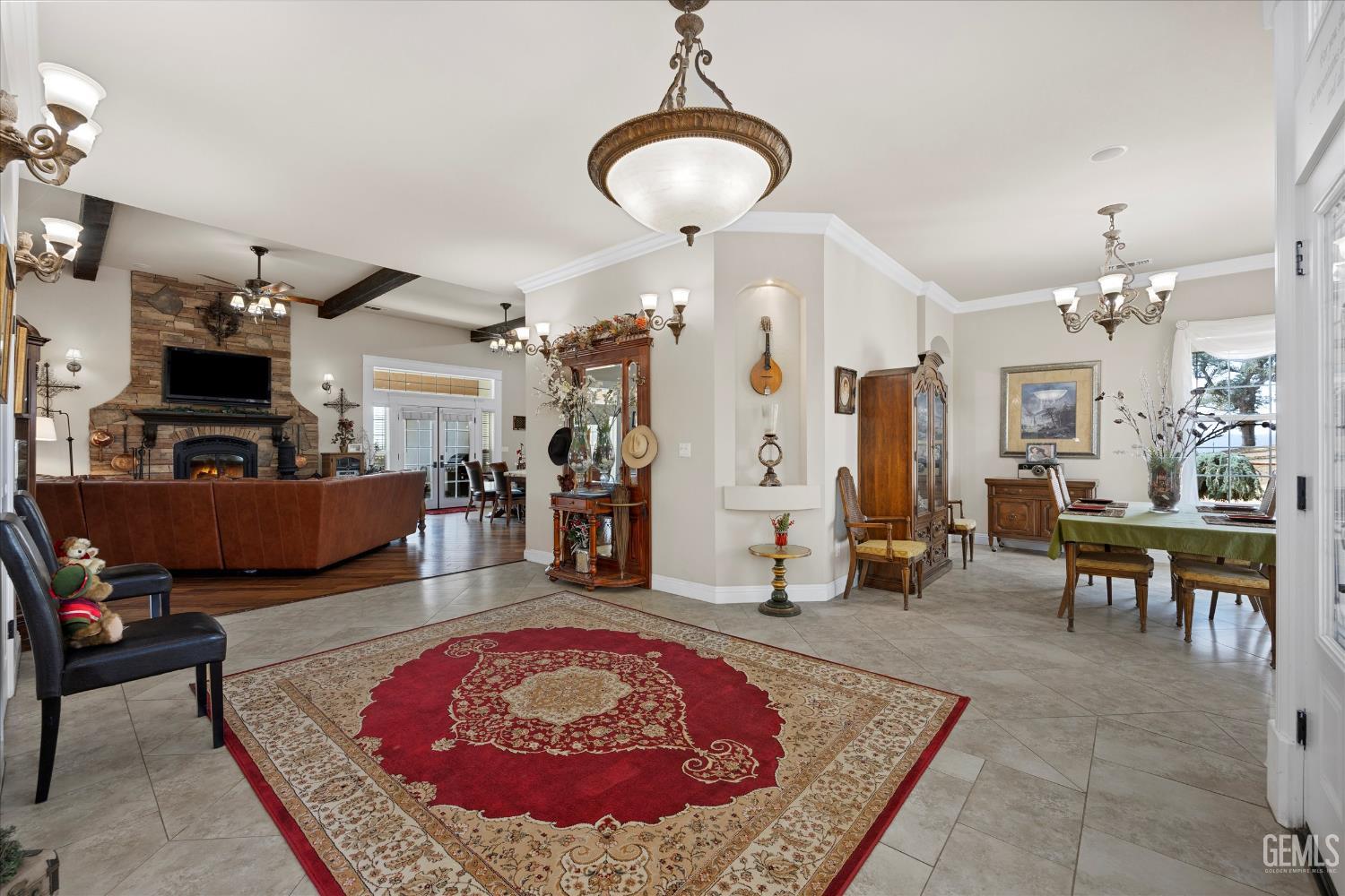 Undisclosed Address Caliente, CA 93518 - Photo 25 of 73 a living room with furniture and a pool table