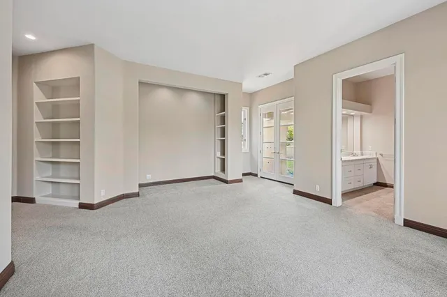 a view of a garden with a tree