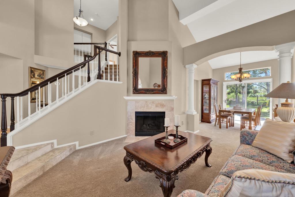 3761 Hillview Way Oceanside, CA 92056 - Photo 11 of 75 a living room with furniture and a fireplace