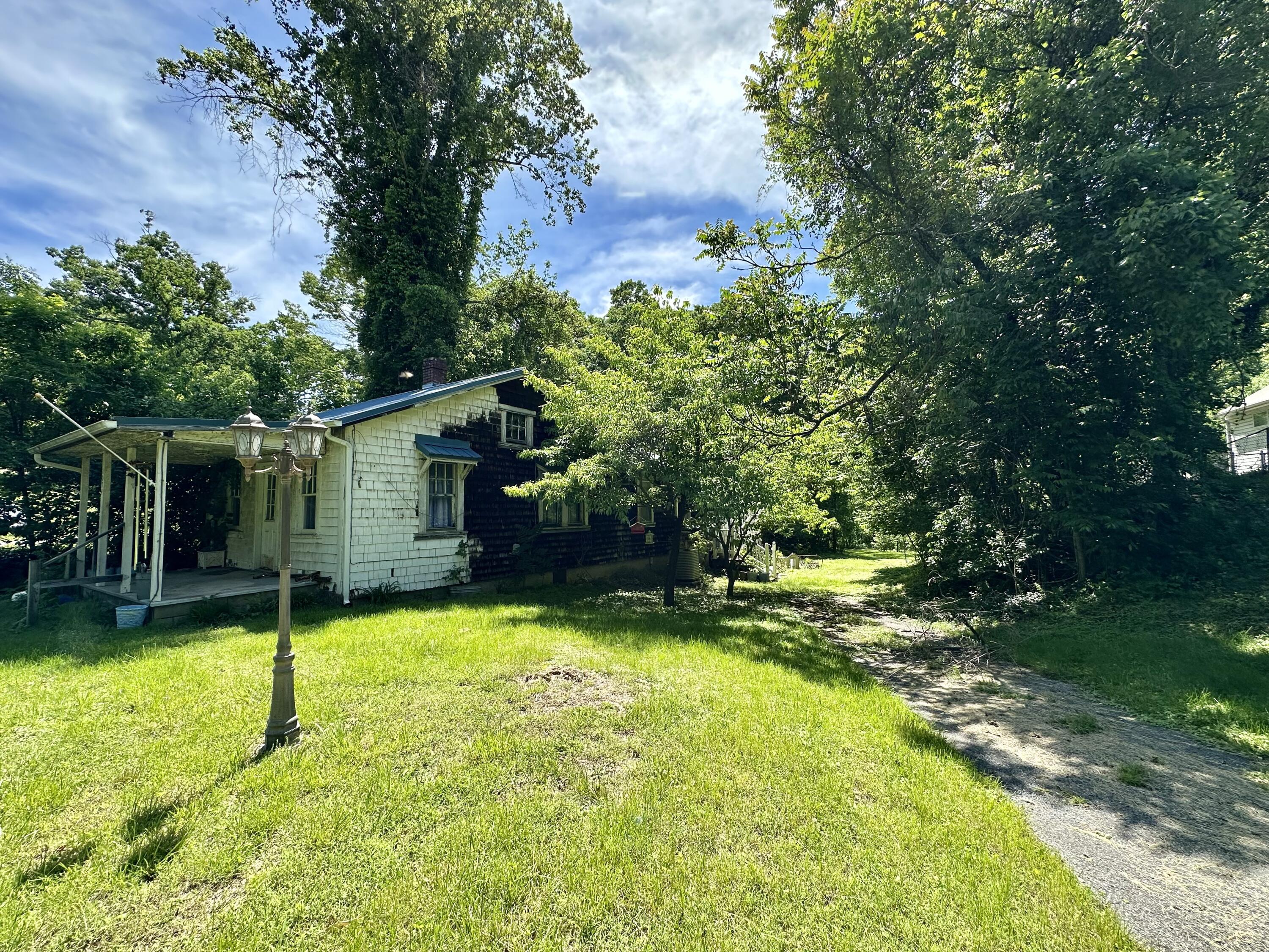 1074 Lynn Lane Blue Ridge, VA 24064 - Photo 6 of 6 a view of a backyard with a garden and entertaining space