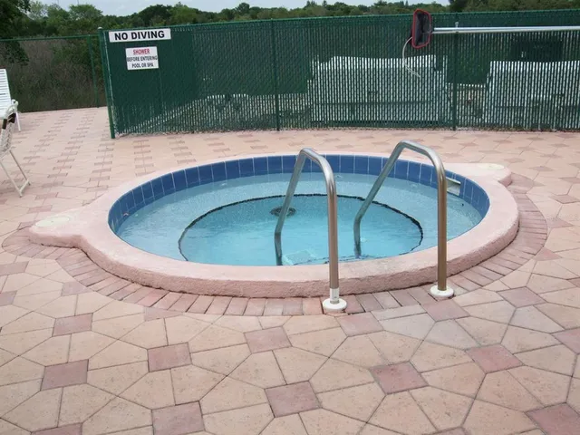 a view of a garden with a slide