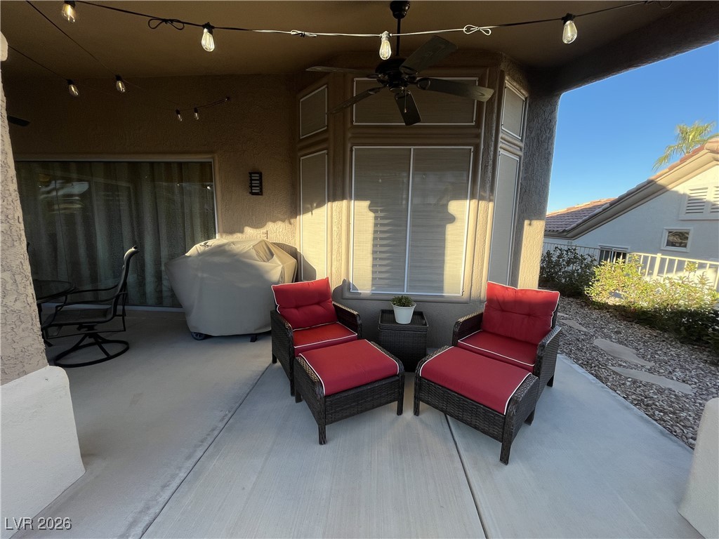 11021 Rackhurst Avenue Las Vegas, NV 89134 - Photo 29 of 53 Expanded back patio for entertaining