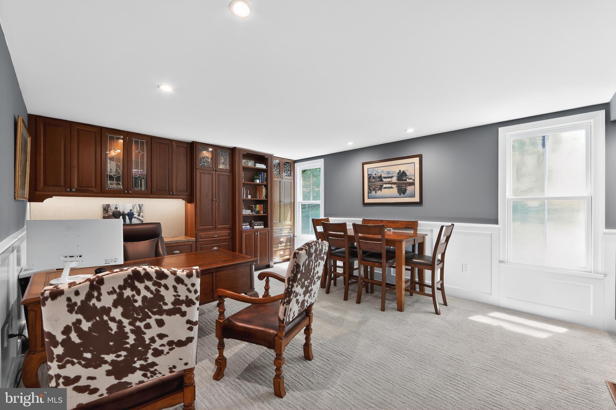 25 Oaktree Hollow Road, Unit R West Chester, PA 19382 - Photo 29 of 50 Main Level Office/Bdrm 1- Flr to Ceiling Built-ins