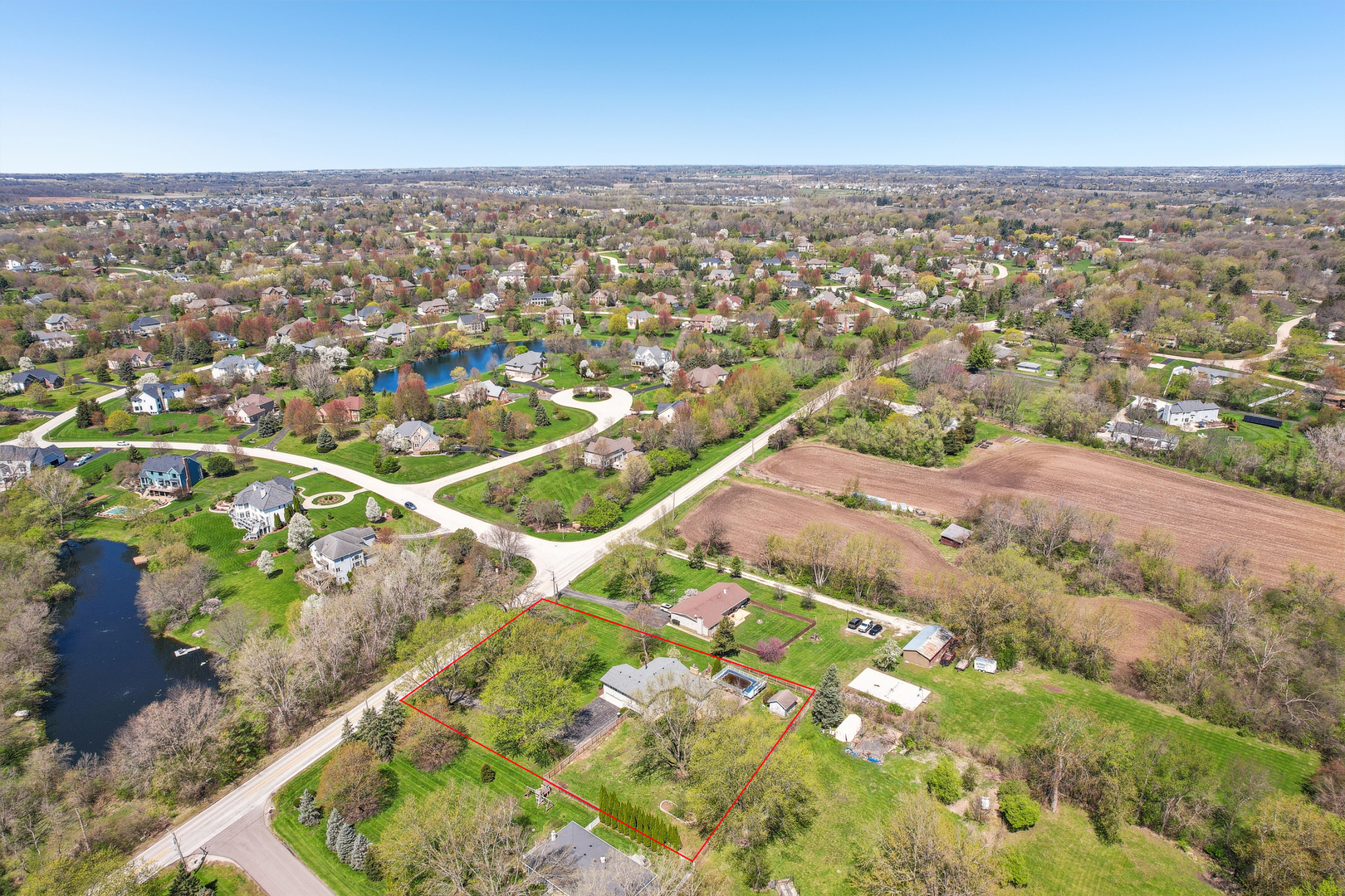 7N401 Stevens Road St. Charles, IL 60175 - Photo 32 of 33 an aerial view of residential houses with outdoor space