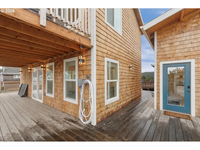 a view of a house with wooden floor