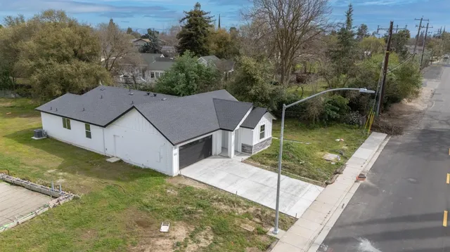 a aerial view of a house