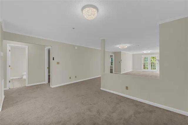 a view of an empty room