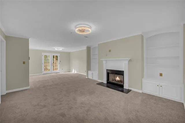 a view of an empty room