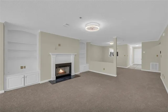 a view of an empty room