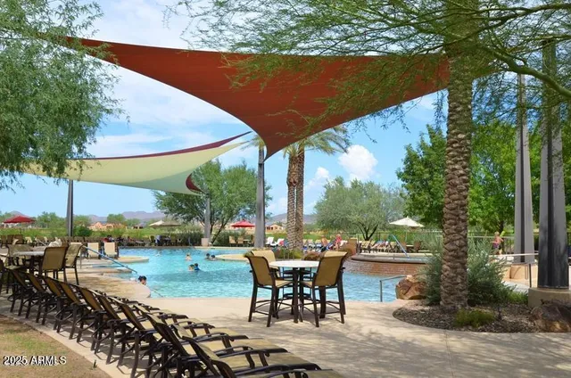 a view of outdoor space deck and outdoor seating