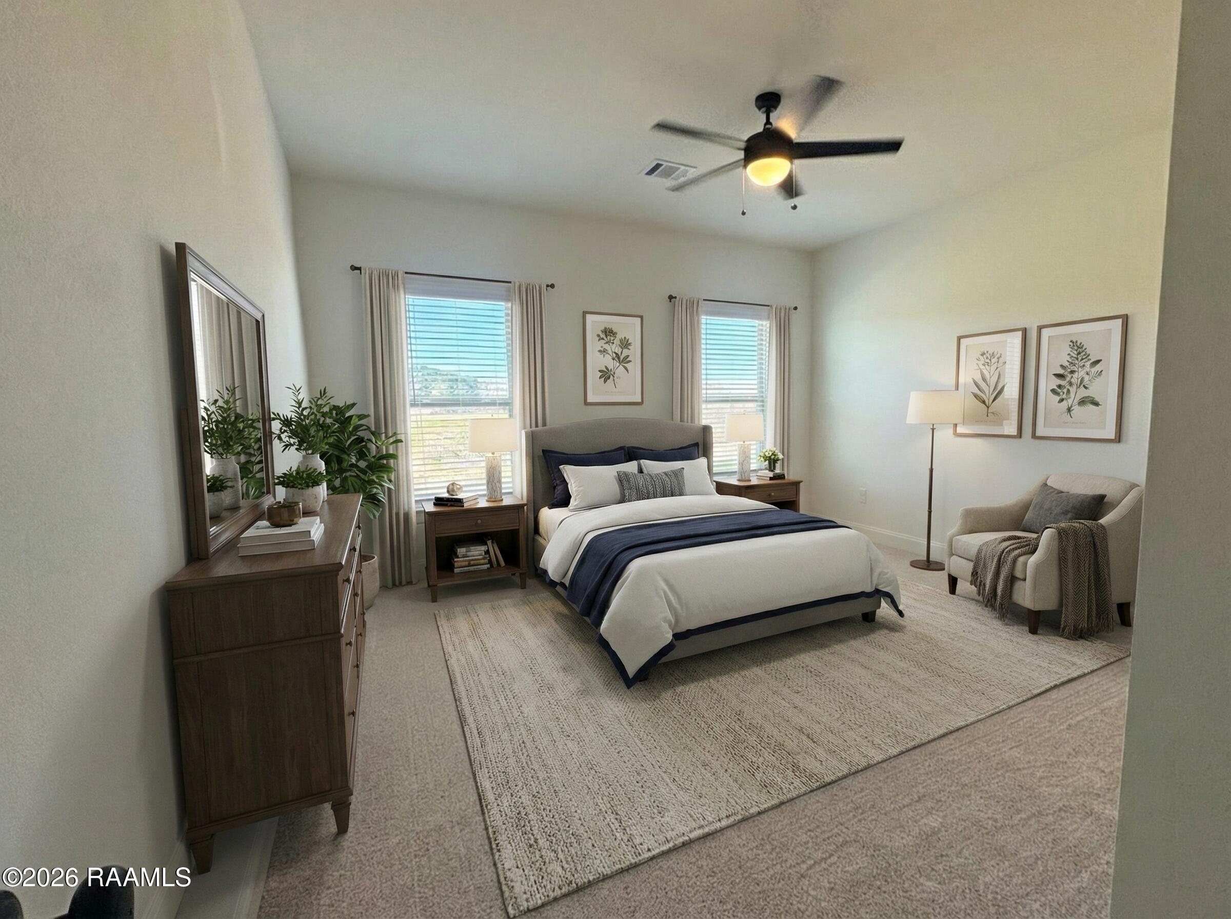 123 Star Broussard, LA 70518 - Photo 5 of 12 Virtually Staged - Primary Bedroom