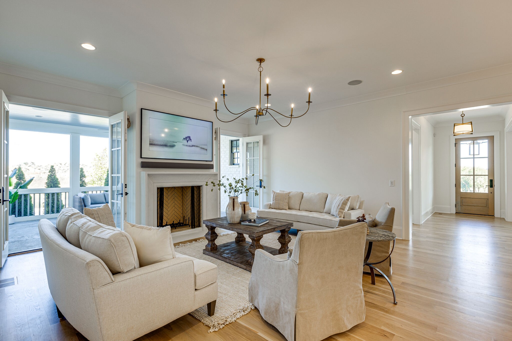 2025 Kathryn Avenue Franklin, TN 37064 - Photo 14 of 69 a living room with furniture fireplace and window