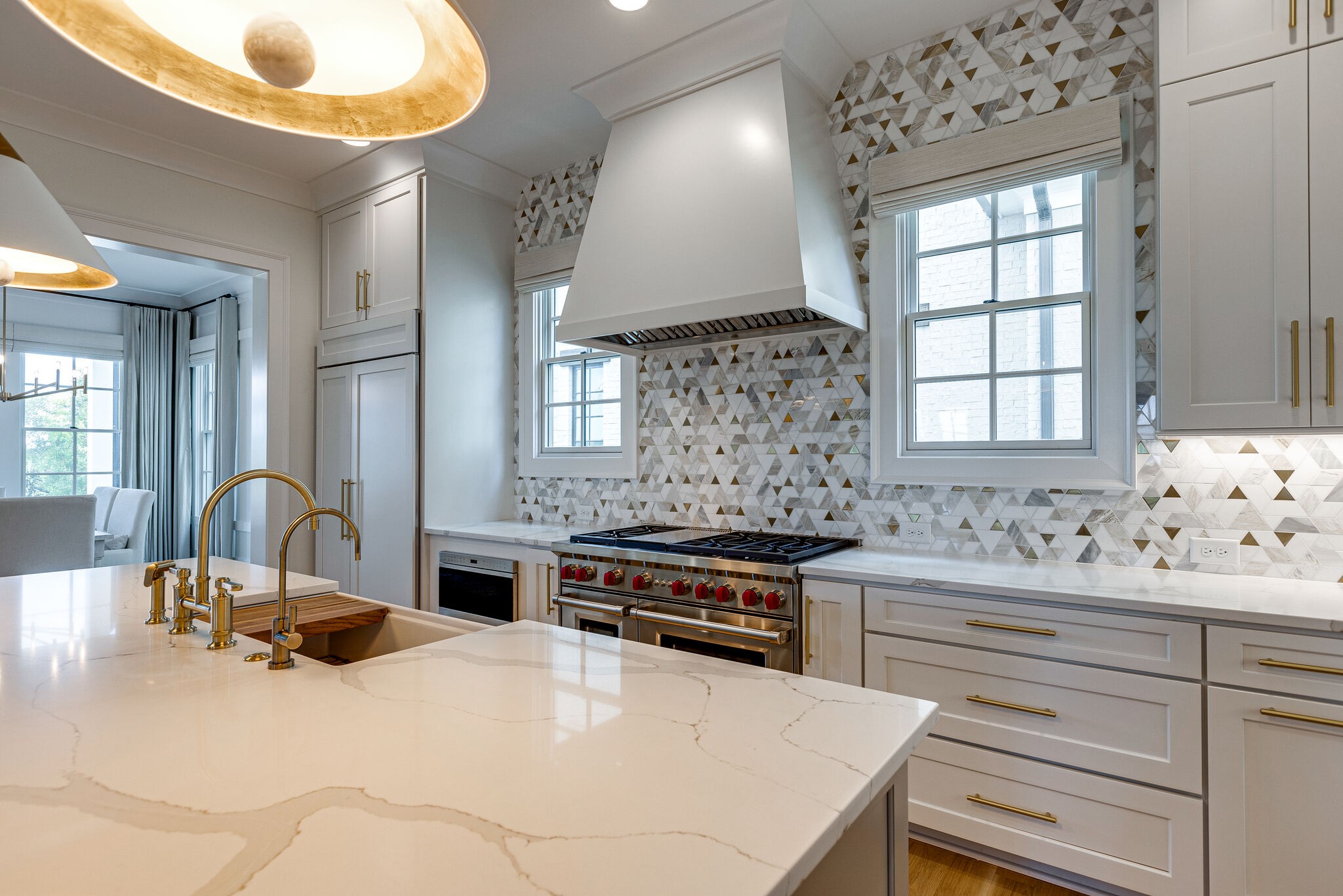 2025 Kathryn Avenue Franklin, TN 37064 - Photo 27 of 69 a kitchen with stainless steel appliances a stove a sink and a refrigerator