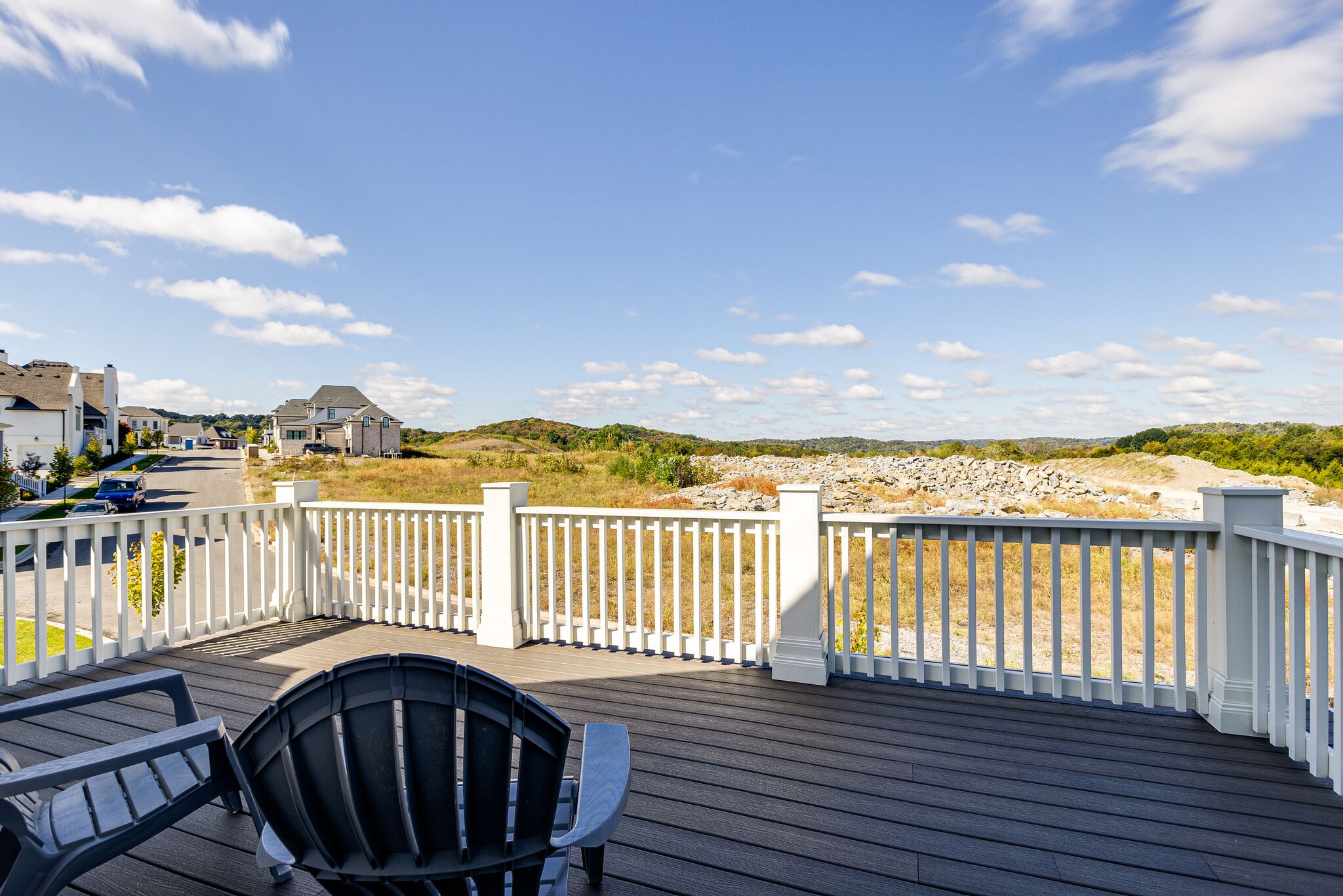 2025 Kathryn Avenue Franklin, TN 37064 - Photo 56 of 69 a view of balcony with wooden floor and city view