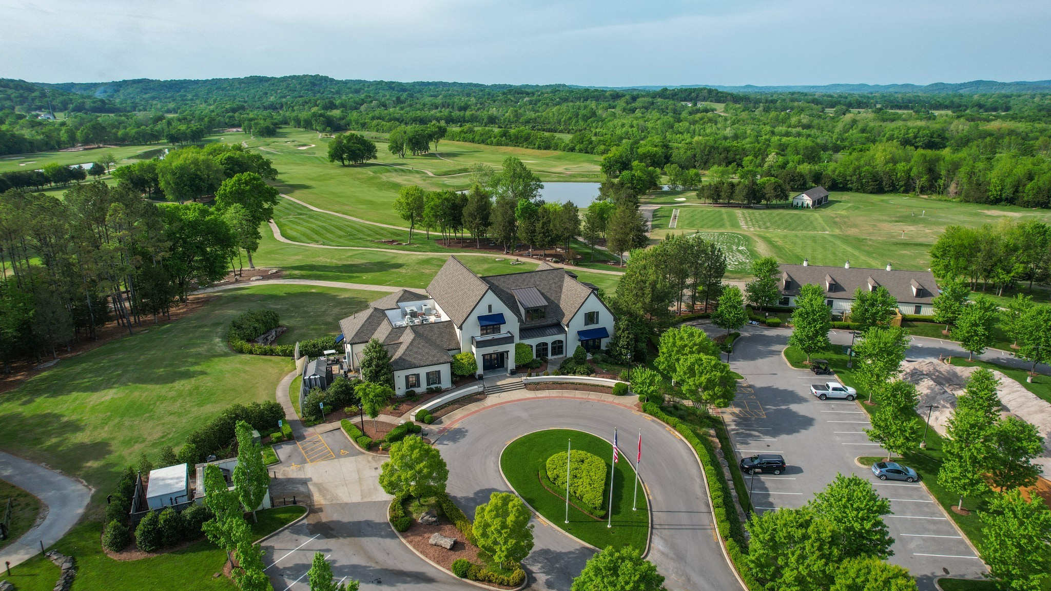 2025 Kathryn Avenue Franklin, TN 37064 - Photo 64 of 69 an aerial view of residential houses with outdoor space and trees