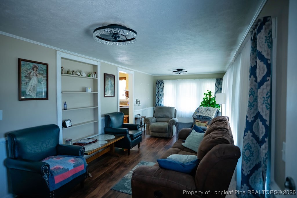 208 Thompson Street Fairmont, NC 28340 - Photo 13 of 19 a living room with furniture and a potted plant