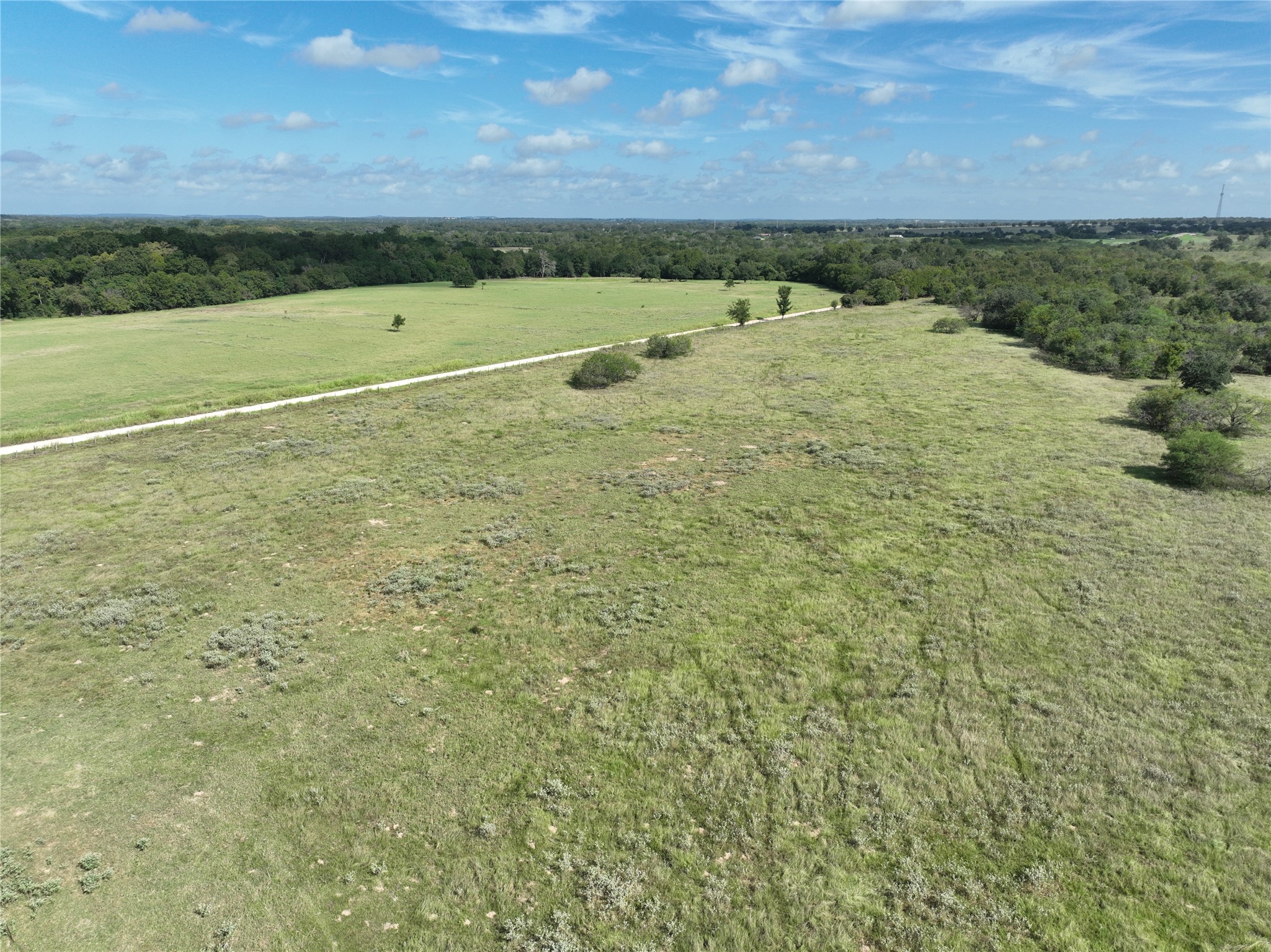 424 Rd Waelder Tx 78629 Road Waelder, TX 78959 - Photo 24 of 25 Aerial view of sparsely populated area featuring a heavily wooded area