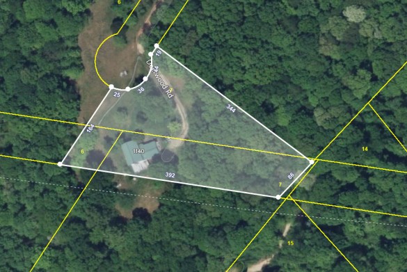 a backyard of a house