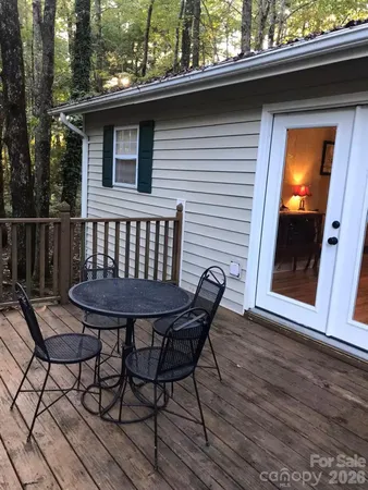 a view of outdoor seating space