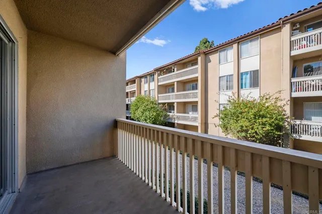 a view of a balcony