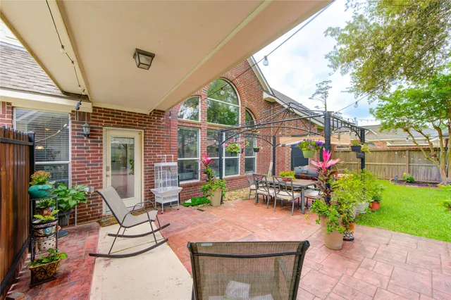 a view of outdoor space yard deck patio and outdoor seating