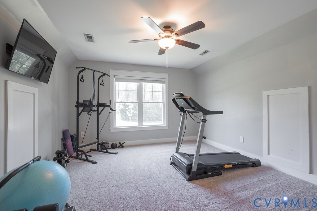 6446 Chestnut Church Road Mechanicsville, VA 23116 - Photo 33 of 49 Carpeted bedroom featuring a ceiling fan with inte