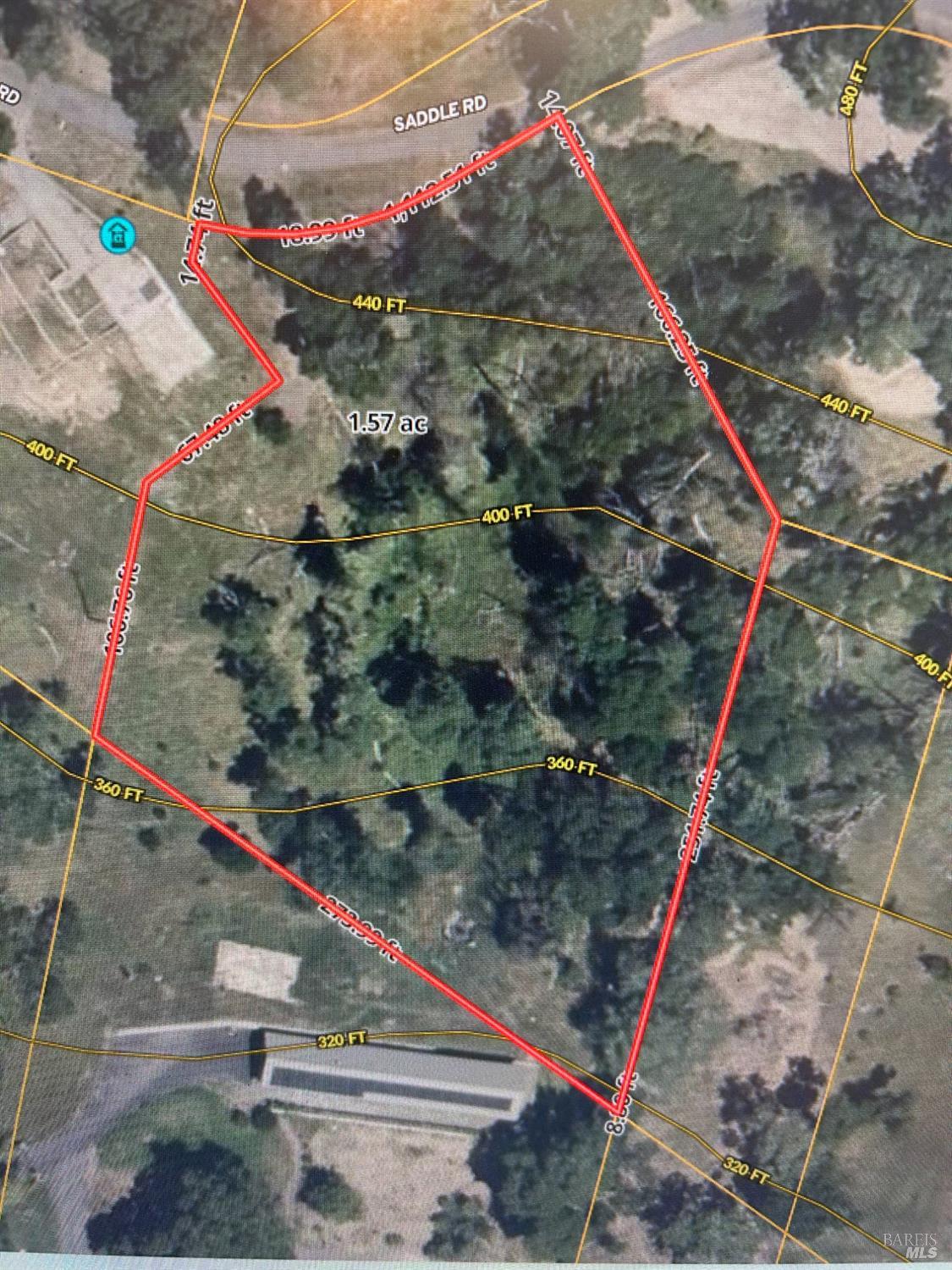 13370 Saddle Road Glen Ellen, CA 95442 - Photo 4 of 17 Approx property border lines