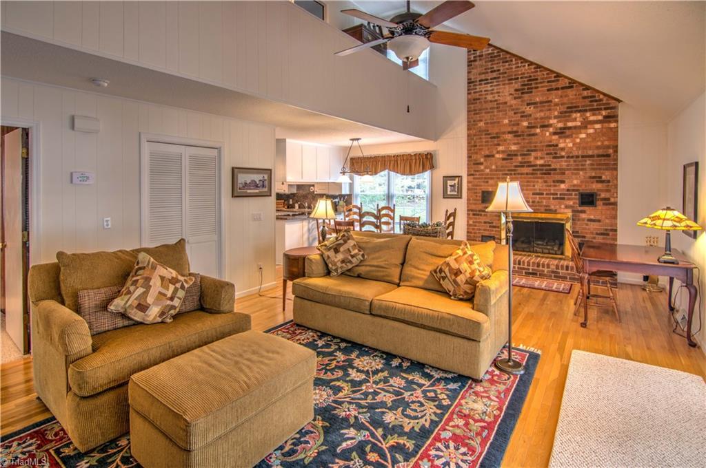 1596 Beckner Road Lexington, NC 27292 - Photo 23 of 29 Beautiful gas log fireplace in great room.
