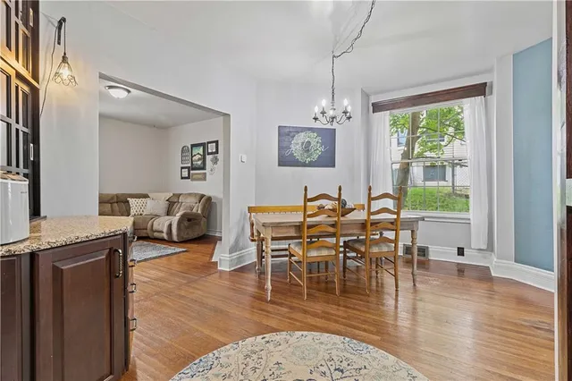 a view of a livingroom with furniture and window