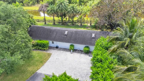 a view of a yard with an outdoor space