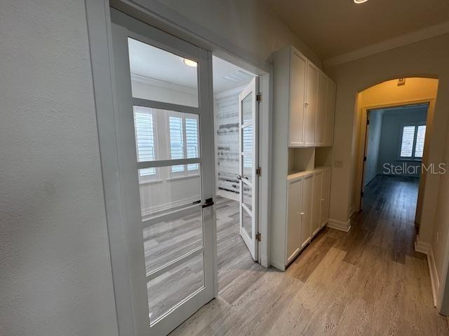 1515 Resolute Street Celebration, FL 34747 - Photo 24 of 39 a view of a hallway with wooden floor and closet