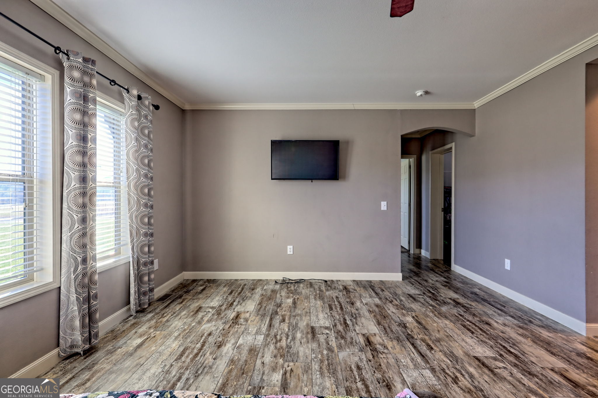 42 Jones Creek Road Blairsville, GA 30512 - Photo 41 of 56 a view of livingroom with hardwood floor and window
