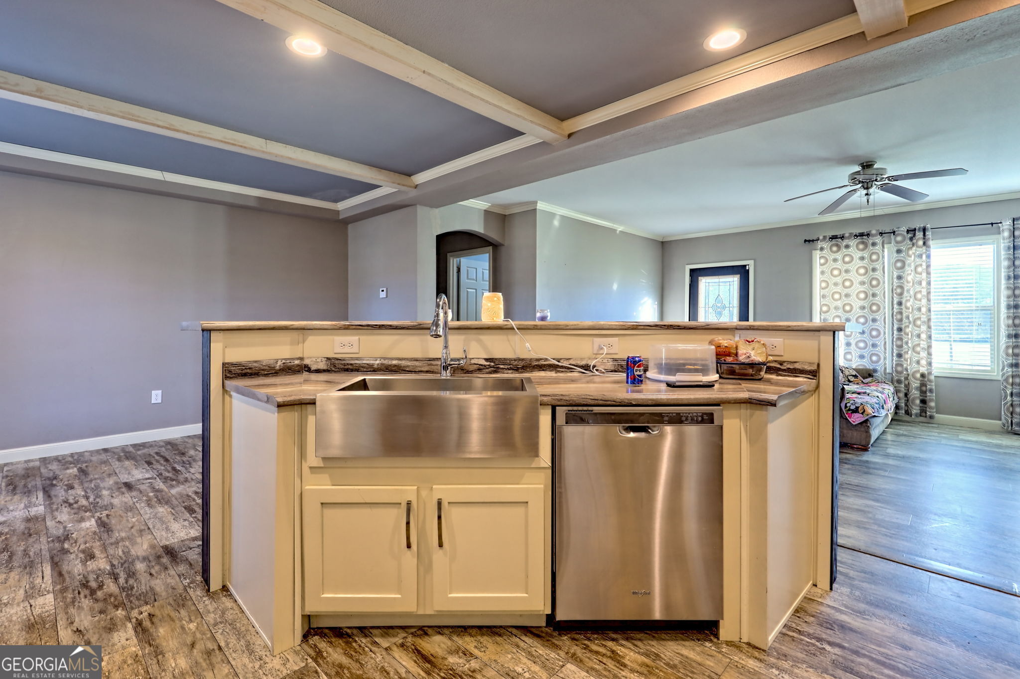 42 Jones Creek Road Blairsville, GA 30512 - Photo 48 of 56 a view of a kitchen with stove and wooden floor