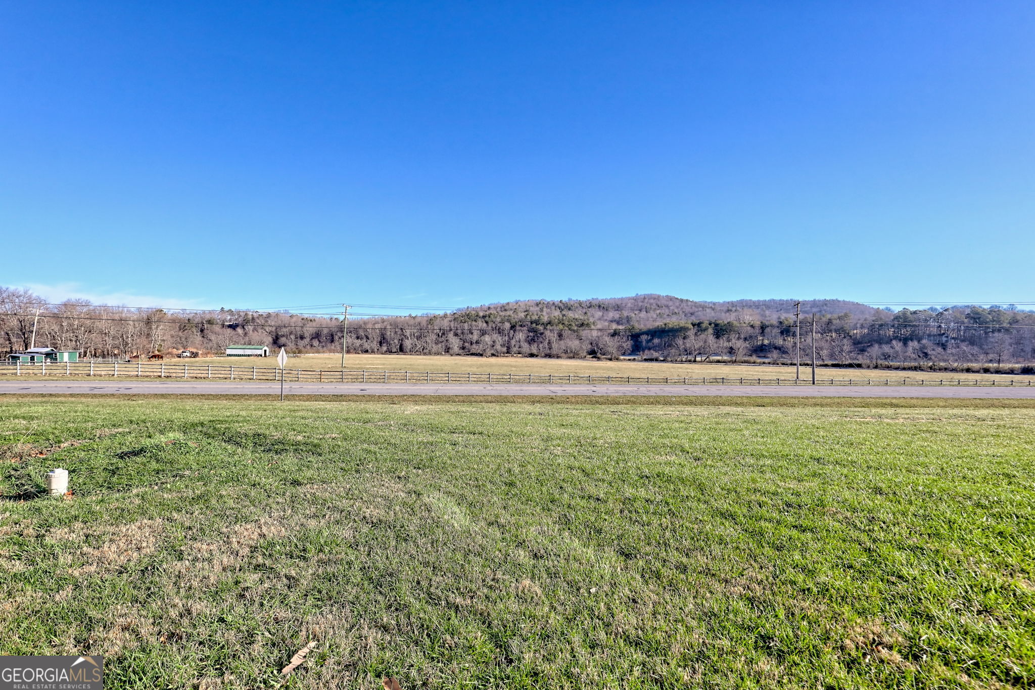 42 Jones Creek Road Blairsville, GA 30512 - Photo 54 of 56 a view of a city with lawn chairs and large trees