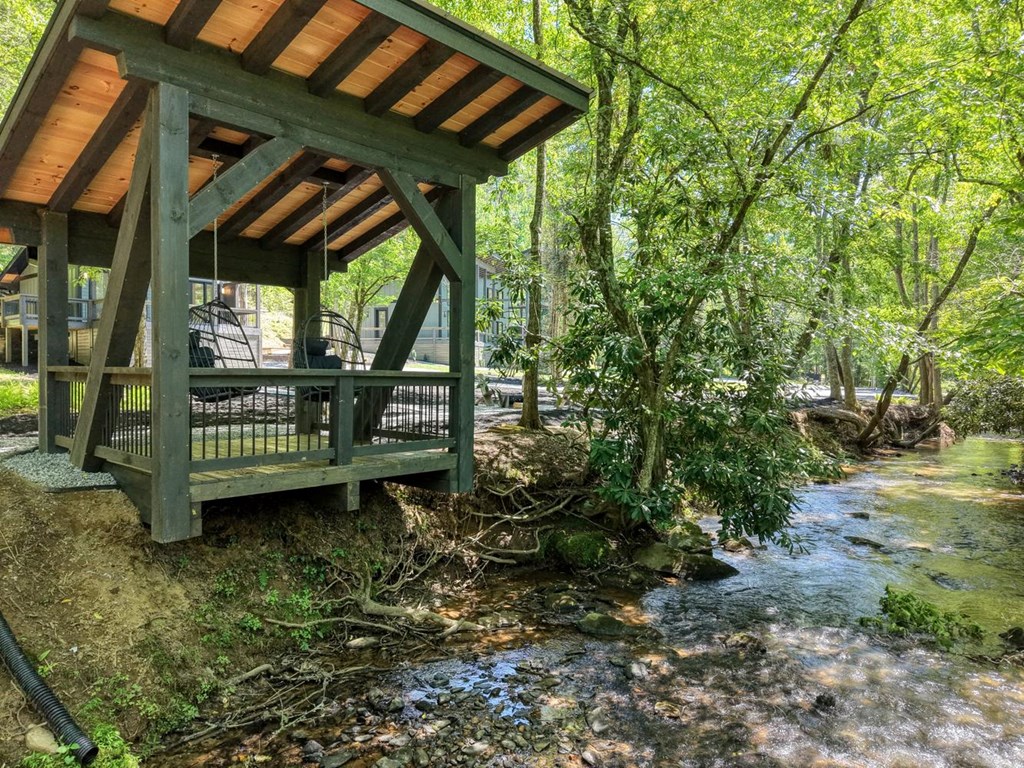500 Williamstown Road Mineral Bluff, GA 30559 - Photo 54 of 71 Creekside Pavilion with Nest Swings