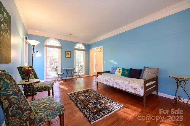 a room with furniture and a rug