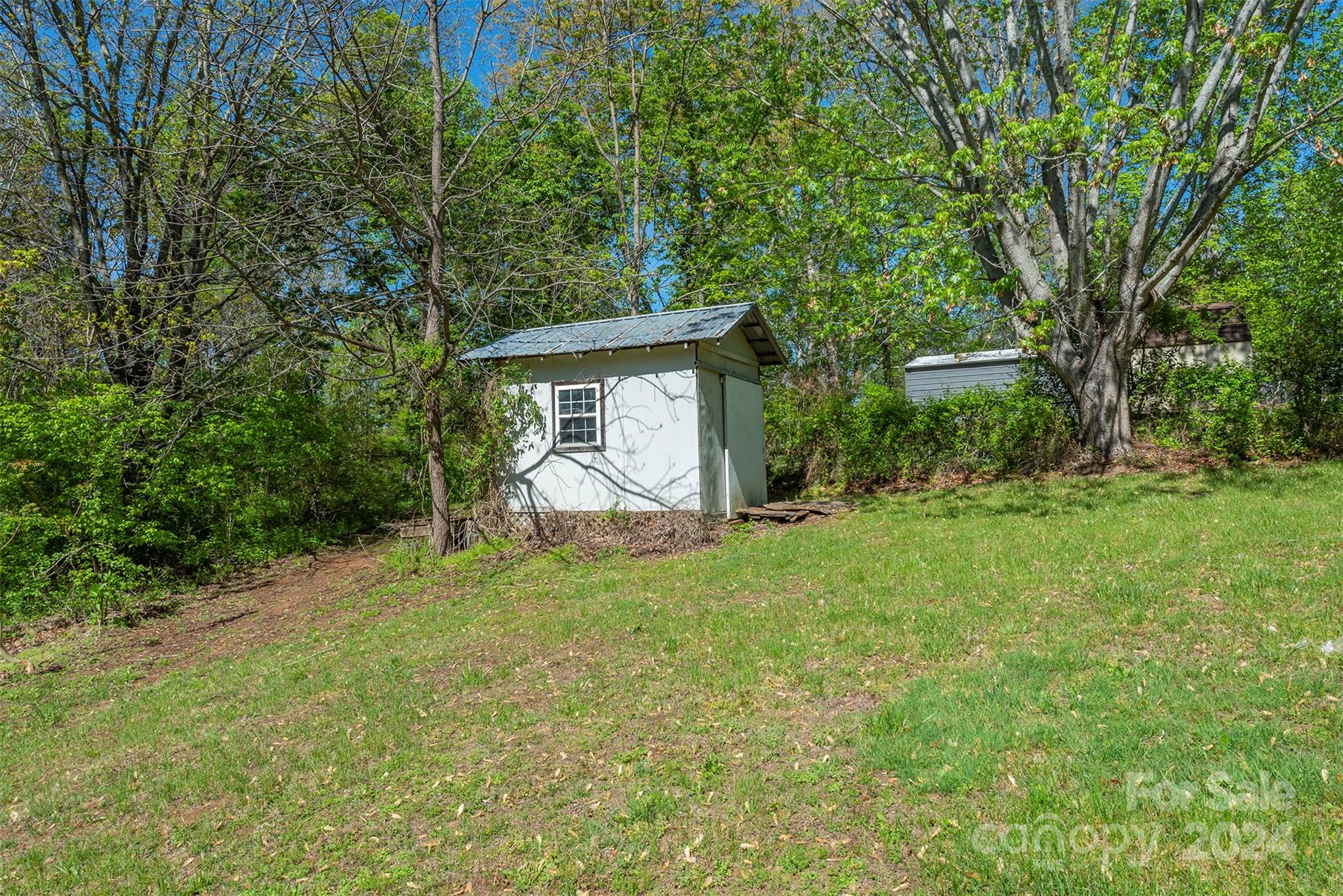 379 Buckeye Cove Road Swannanoa, NC 28778 - Photo 27 of 31 a view of a house with backyard and a tree